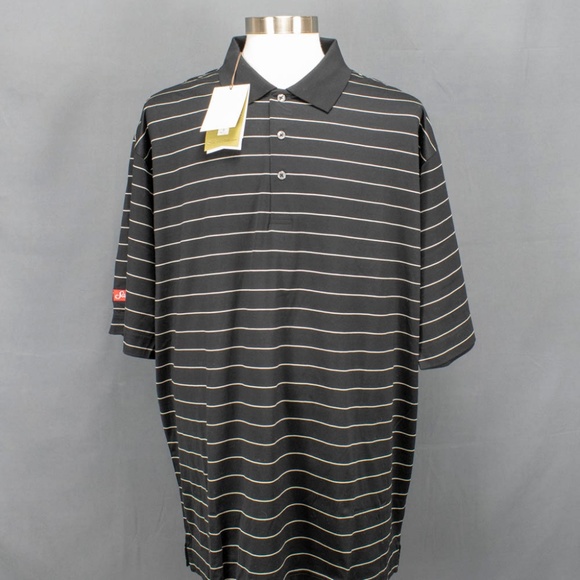 Cutter & Buck Other - Cutter & Buck Polo Golf Shirt Sz XXL Black Striped